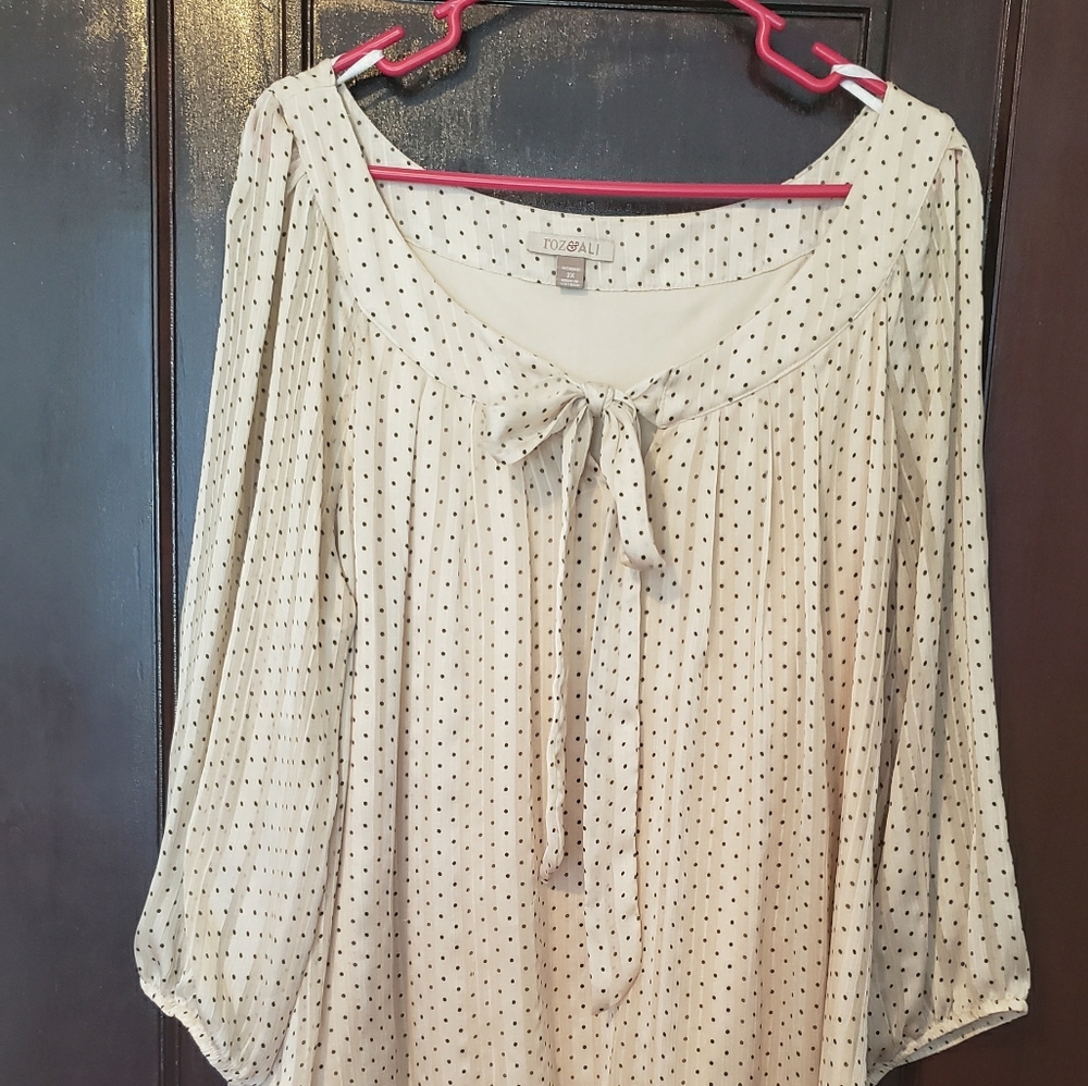 Polka dot blouse